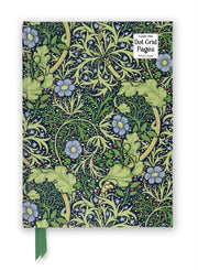 William Morris Seaweed Foiled Dot Gri