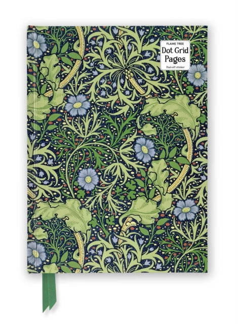 William Morris Seaweed Foiled Dot Gri