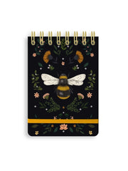 Jade Mosinski Bee Spiral/pocket Notebook By Flame Tree Studio