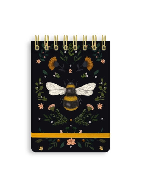 Jade Mosinski Bee Spiral/pocket Notebook By Flame Tree Studio