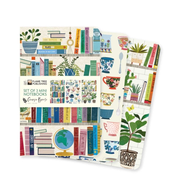 Georgia Breeze Set Of 3 Mini Notebooks By Flame Tree Studio