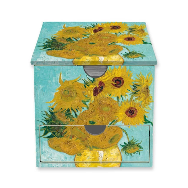 Vincent Van Gogh Sunflowers Memo Box By Flame Tree Studios