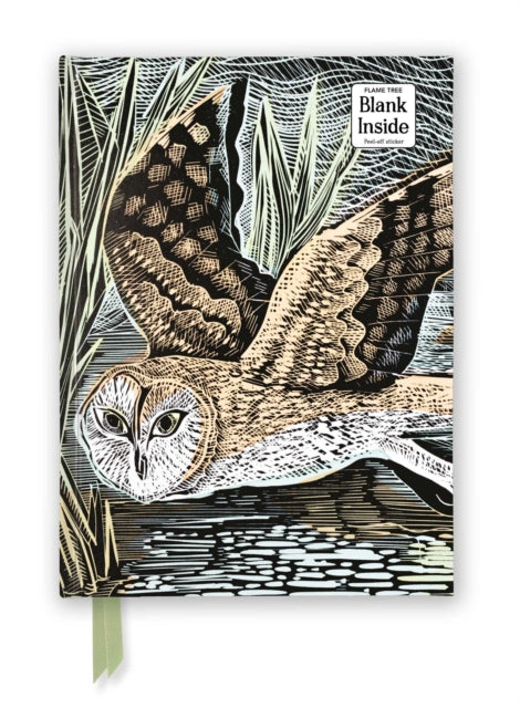 Angela Harding Marsh Owl Foiled Blank By Flame Tree Studio