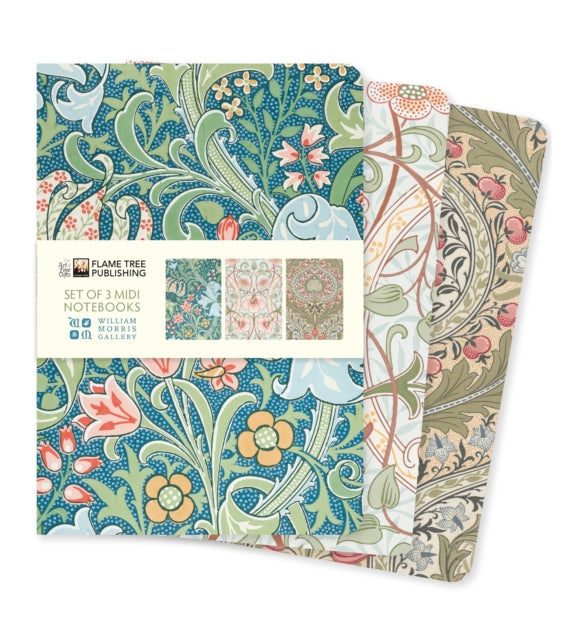 William Morris Gallery Set Of 3 Midi No By Flame Tree Studio