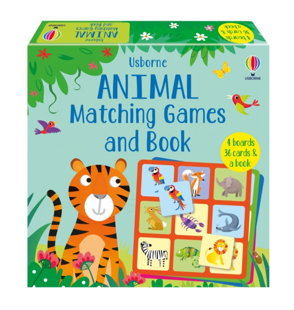 Animal Matching Games And Book