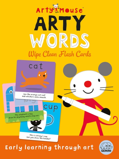 Arty Words Wipe Clean Flash Cards