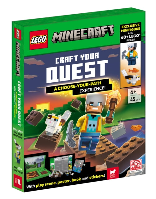 Lego Minecraft Craft Your Quest A By Lego   Buster Books