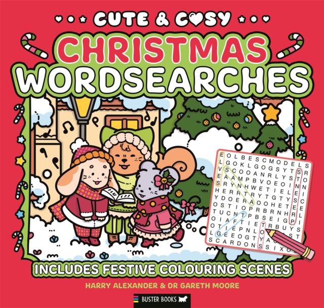 Cute & Cosy Christmas Wordsearches By Moore, Gareth