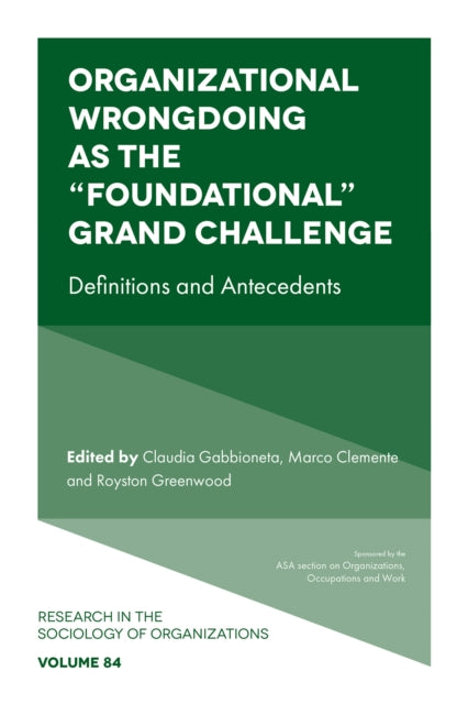 Organizational Wrongdoing As The Foundat