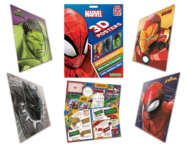 Marvel Pop Heads 3d Crafts By Marvel Entertainment International Ltd