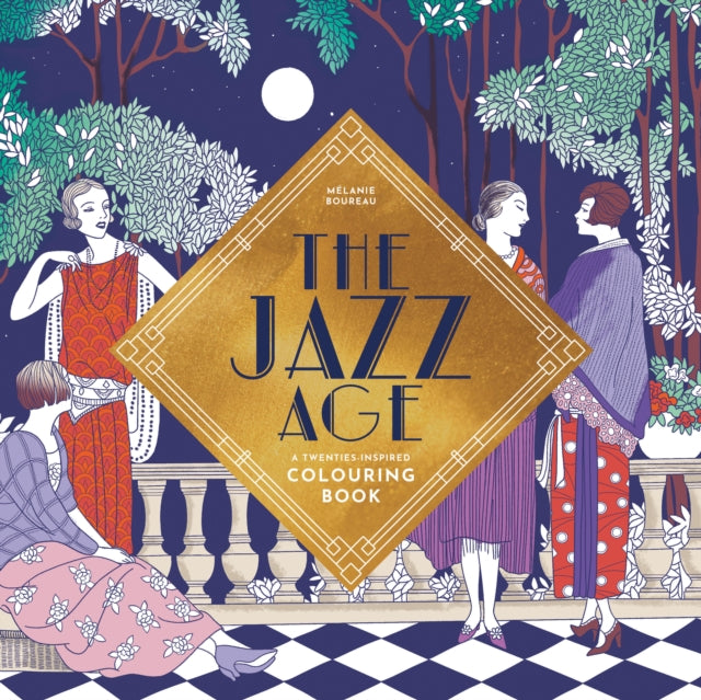 Jazz Age/twenties Inspired Colouring Bk