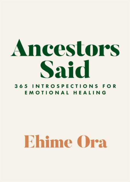 Ancestors Said By Ora, Ehime