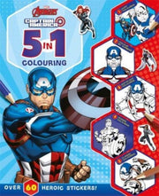 Marvel Captain America 5in1 Colouring