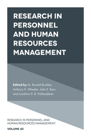 Research In Personnel And Human Resourc By M. Ronald Buckley