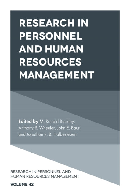 Research In Personnel And Human Resourc By M. Ronald Buckley