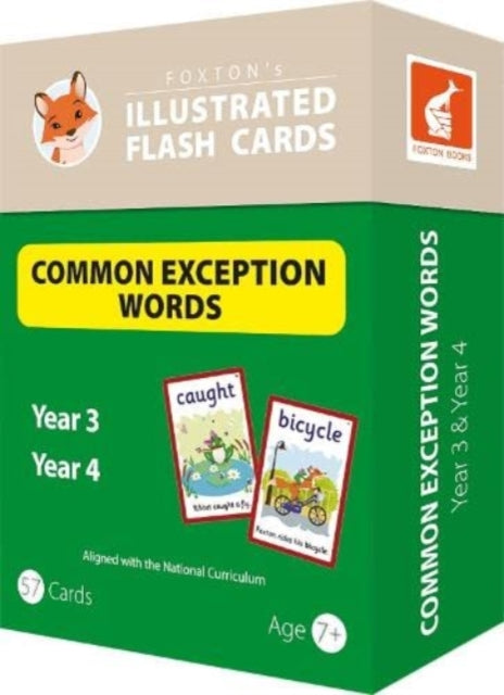 Common Exception Words Flash Cards Year
