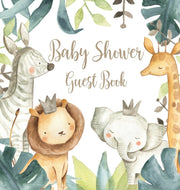 Safari Baby Shower Guest Book (hardcover By Bell, Lulu And