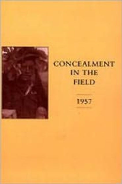 Concealment In The Field 1957 By War Office