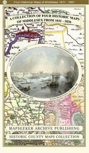 Collection Of Four Historic Maps Of Midd
