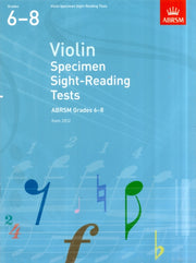 Violin Specimen Sight Reading Tests 6-8