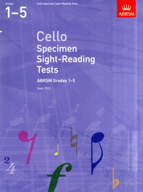 Cello Specimen Sight Reading Tests 1-5