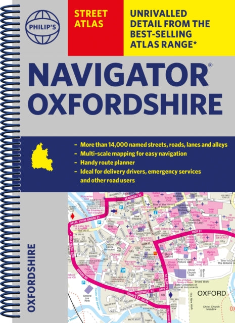 Oxfordshire Navigator Street Atlas Spira By Philips Maps