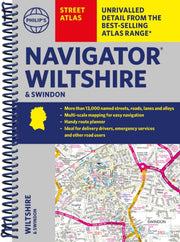 Navigator Wiltshire & Swindon Spiral By Philips Maps
