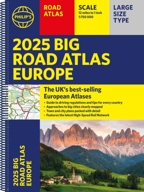 Philips Big Road Atlas Of Europe By Philip's Maps