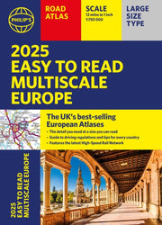 Philips Easy To Read/road Atlas Of Europ By Philip's Maps