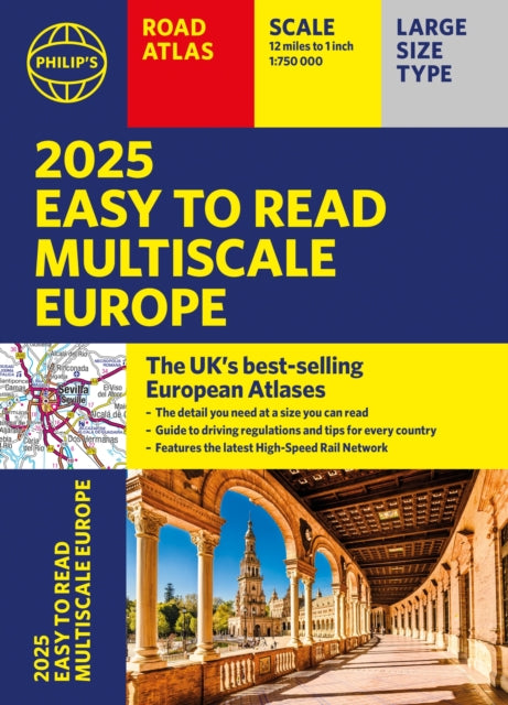 Philips Easy To Read/road Atlas Of Europ By Philip's Maps