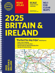 Britain & Ireland Road Atlas Spiral 2025 By Philip's Maps