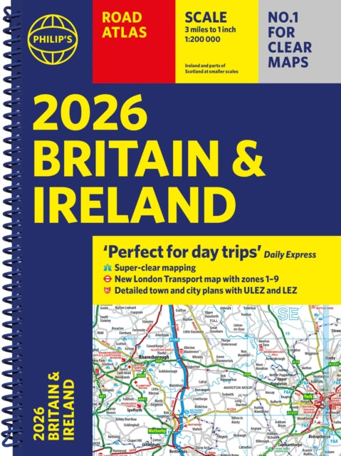 Philips Road Atlas Britain & Ireland2026 By Philips Maps