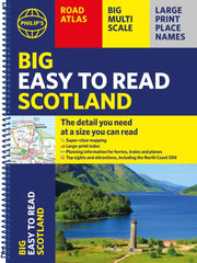 Philips Big Easy To Read Scotland Spiral By Philips Maps