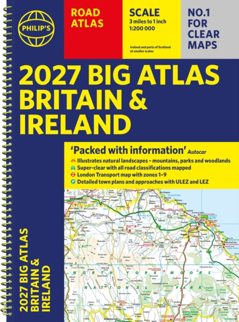 Philips Big Road Atlas Britain/ireland