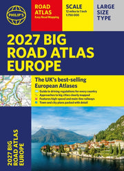 Philips Big Road Atlas Of Europe 2027 By Philips Maps