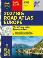 Philips Big Road Atlas Of Europe 2027 By Philips Maps