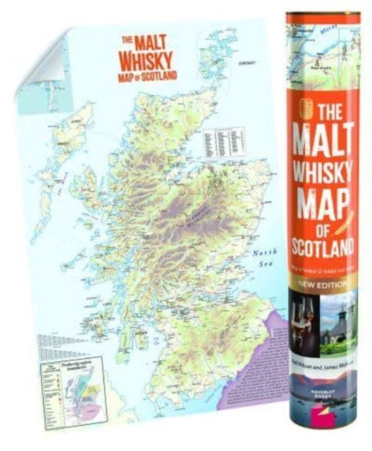 Malt Whisky Map Of Scotland Rolled & Tub By Wilson, Neil
