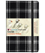 Tartan Notebook Black & White Pocket