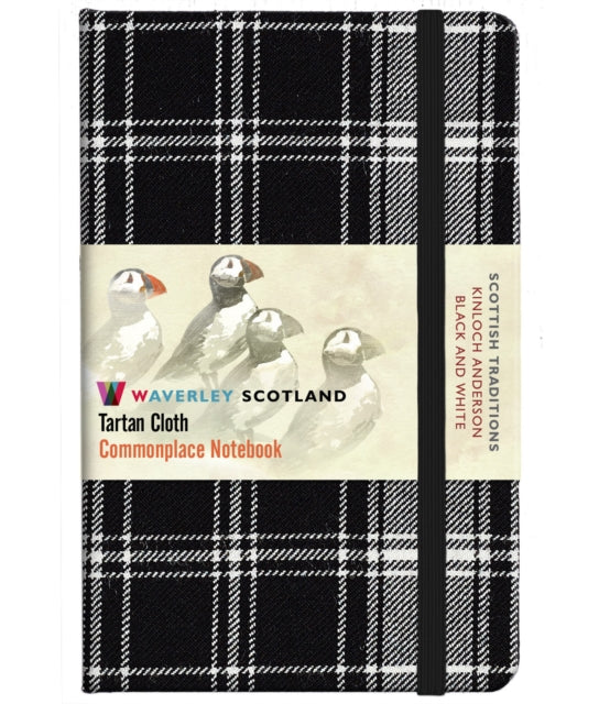 Tartan Notebook Black & White Pocket