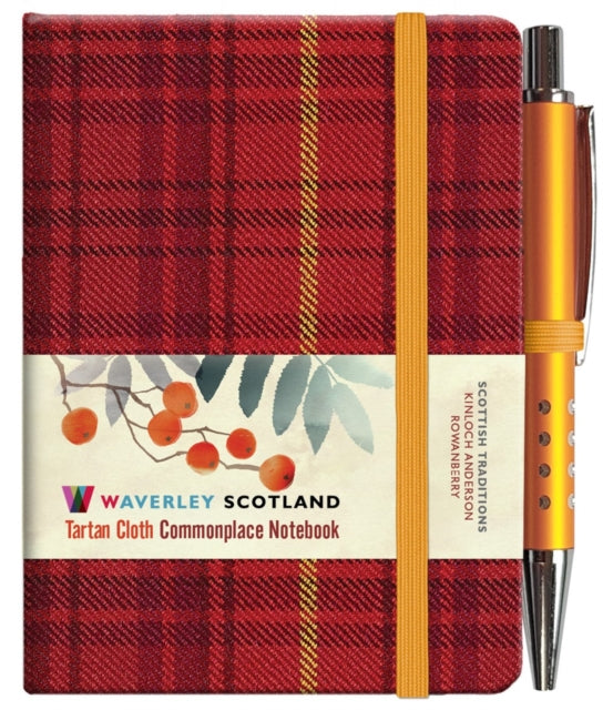 Tartan Notebook Rowanberry (mini+pen)