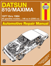 Datsun 810maxima 77 78 Also 037 By Haynes J H