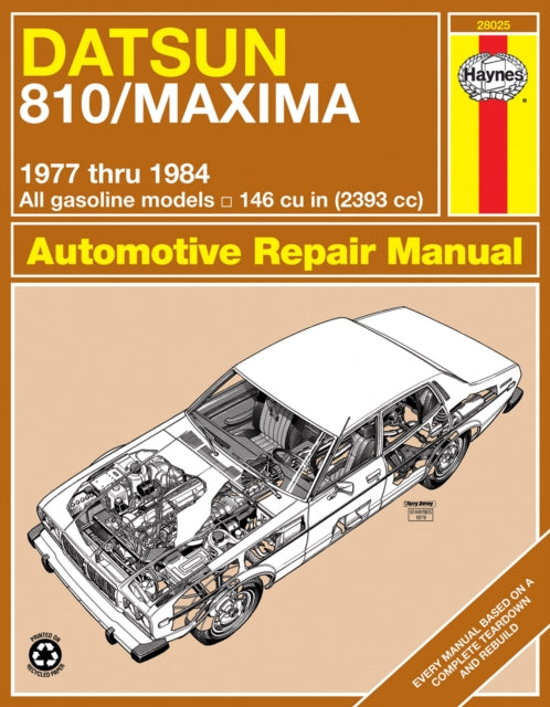 Datsun 810maxima 77 78 Also 037 By Haynes J H