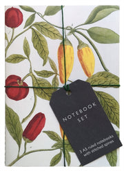 Botanical Art Notebook Set Of 3 A5