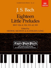 Eighteen Little Preludes Bwv 9248 930 93 By Bach, J. S.