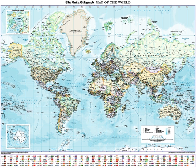 Daily Telegrapgh Map Of The World