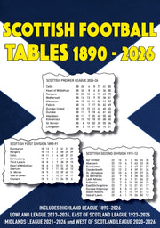 Scottish Football Tables 1890-2026 By Robinson, Michael