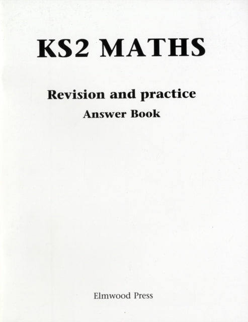 Ks2 Maths Answer Book