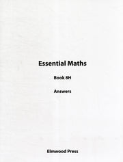 Essential Maths Book 8h Answers