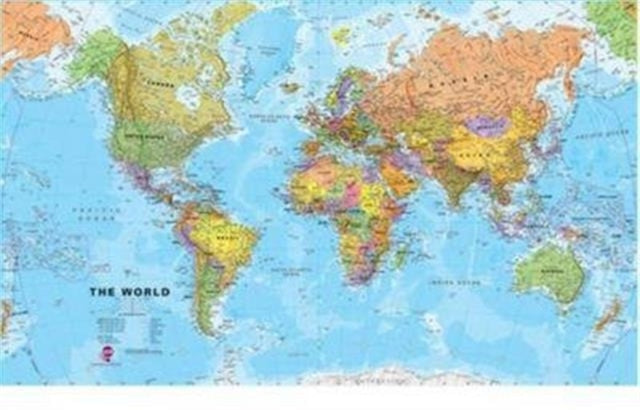 World Political Wall Map Huge
