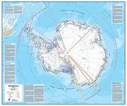 Antarctica Flat Laminated Map